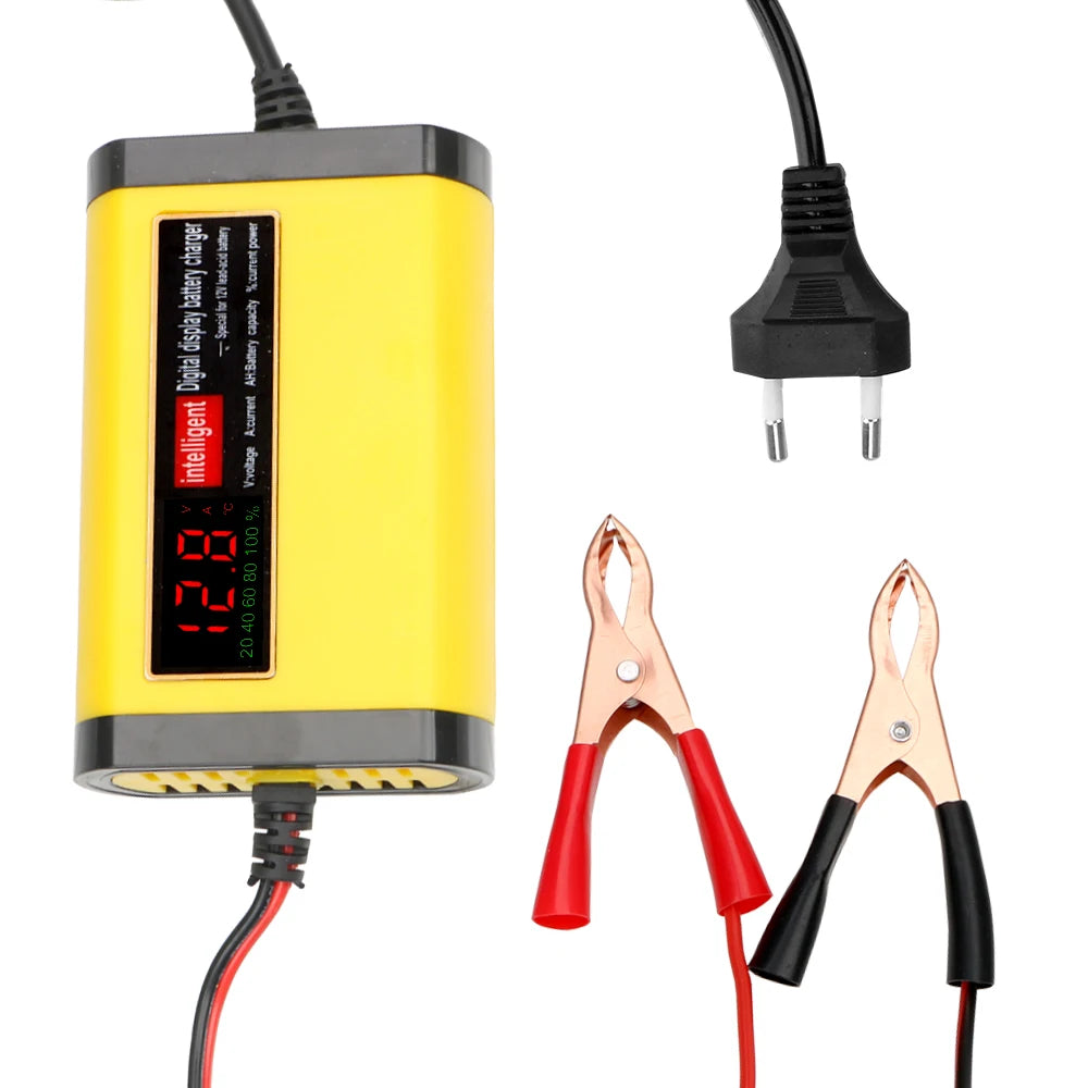 Smart Digital Car Battery Charger