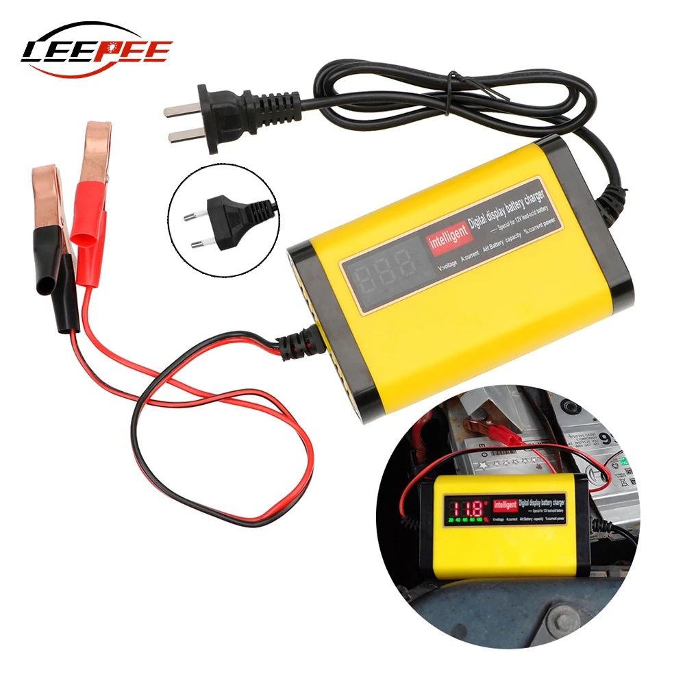 Smart Digital Car Battery Charger