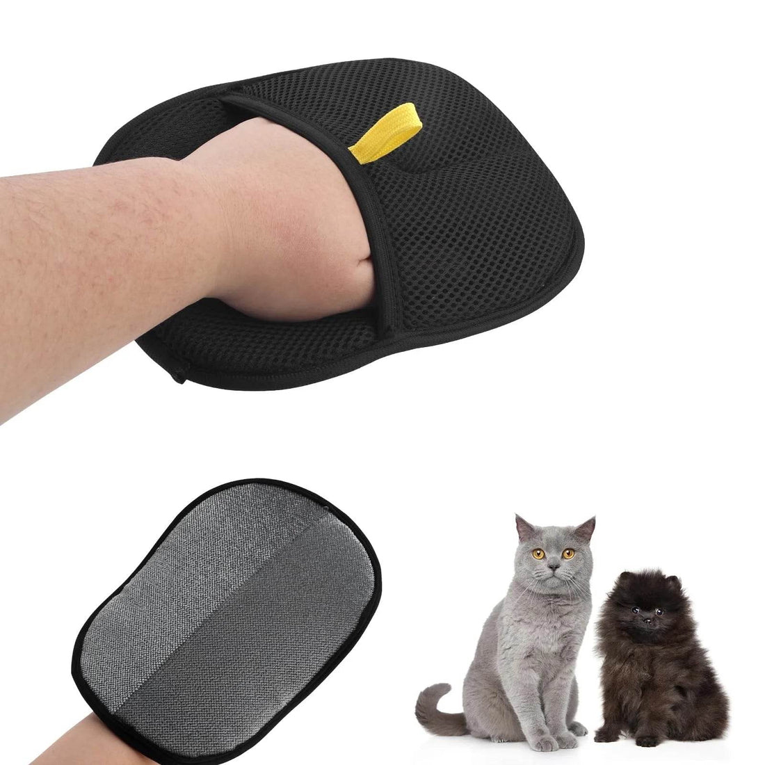 Pet Hair Removal and Grooming Gloves