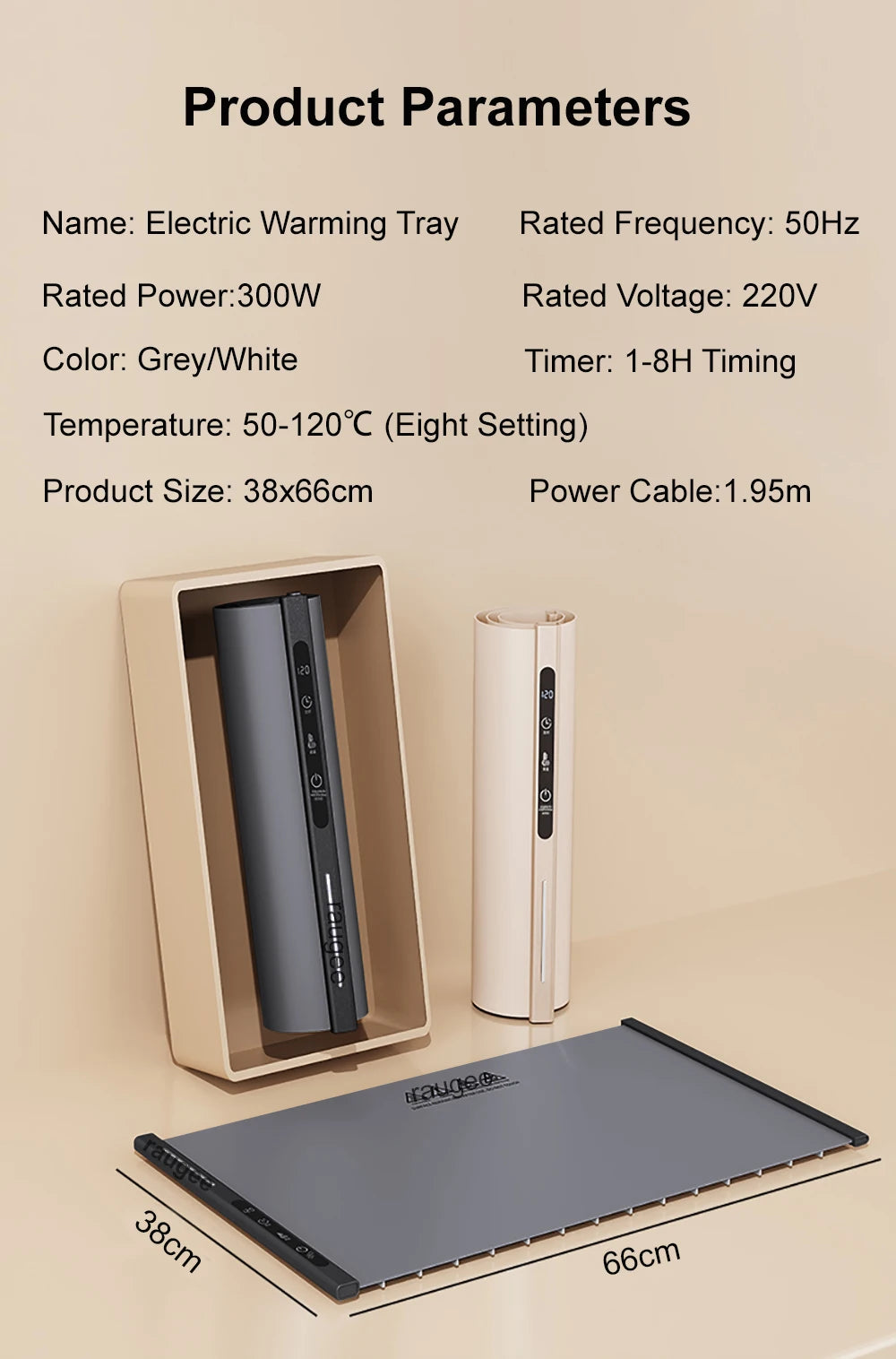Electric Food Warmer Plate Foldable