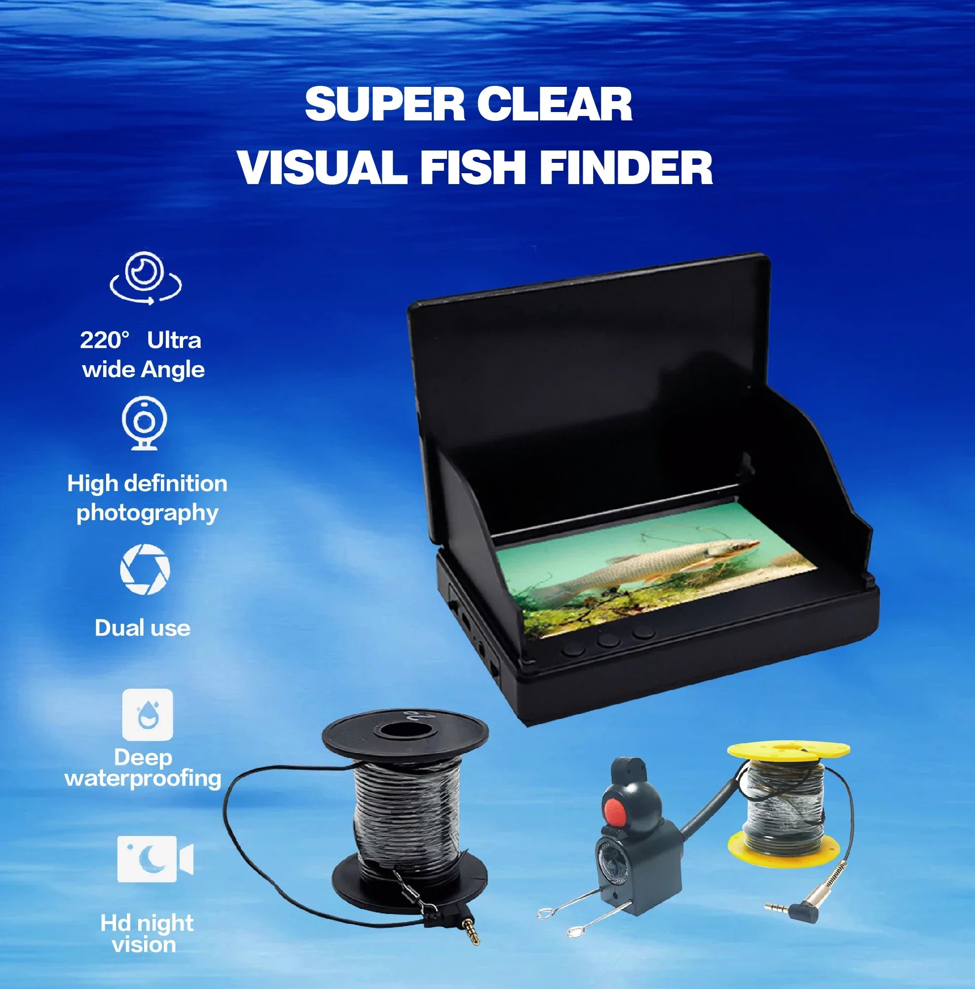Portable Fish Depth Finder Water Handheld