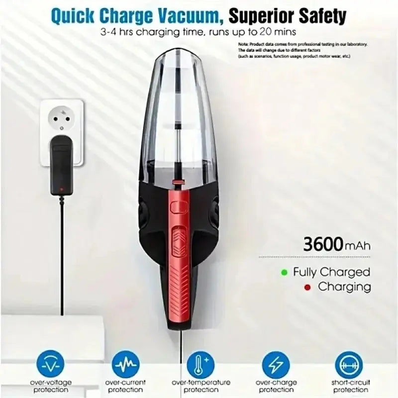 Handled Car Vacuum Cleaner