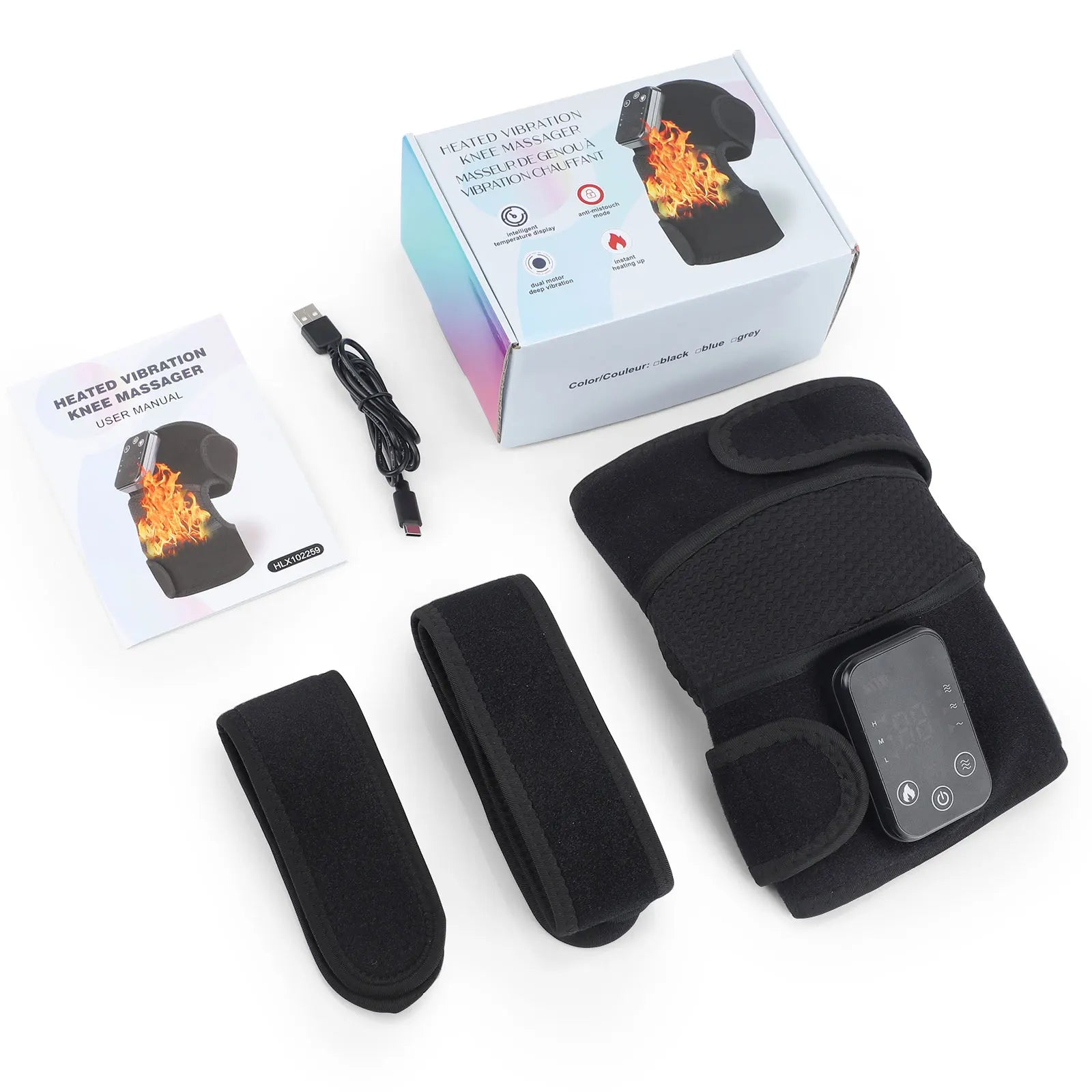 New Knee Massager Heating Vibration