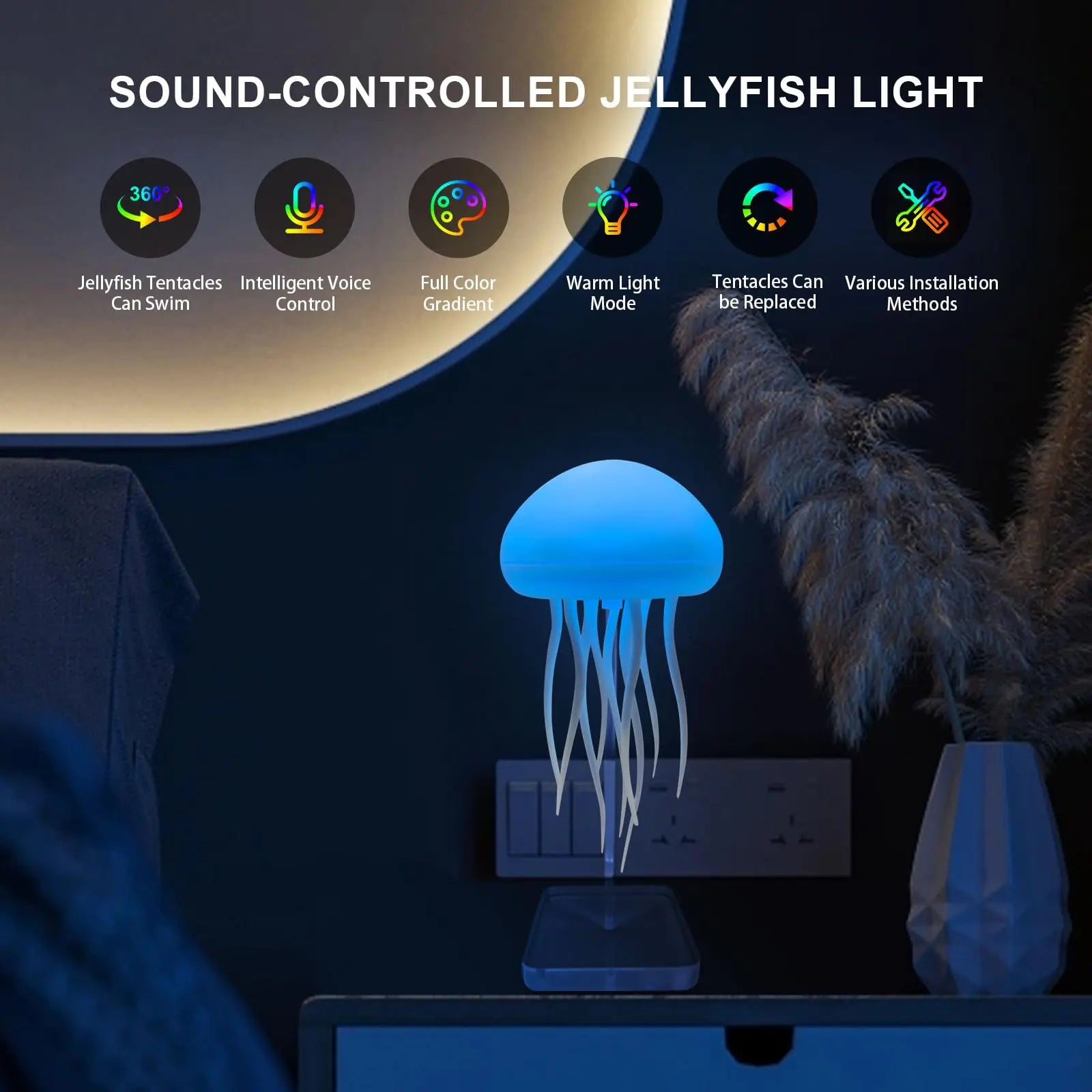 Jellyfish Lamp with Dancing Legs