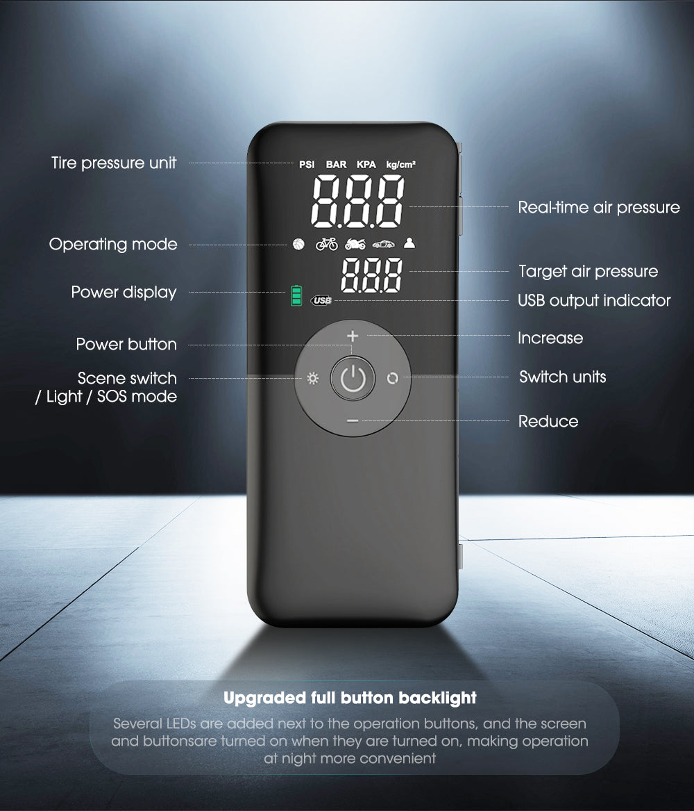 Digital Portable Tire Inflator