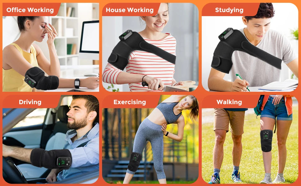 New Knee Massager Heating Vibration