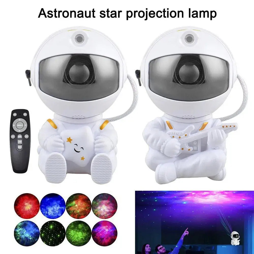 Rocket Astronaut Galaxy Projector Night Light