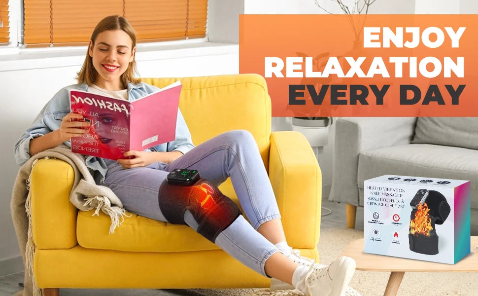 New Knee Massager Heating Vibration