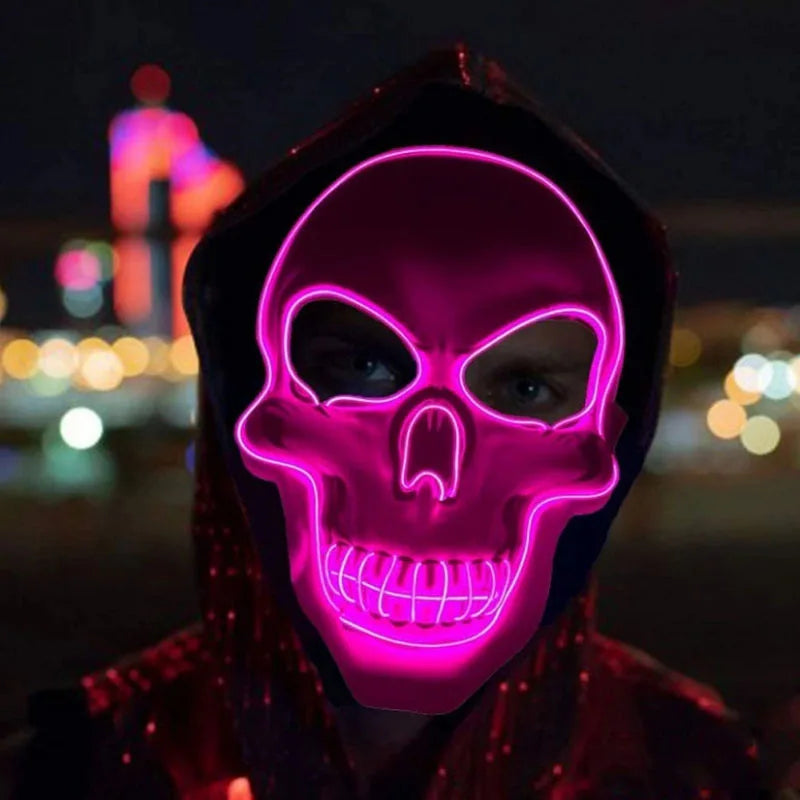 Halloween Horror Skull LED Light Mask