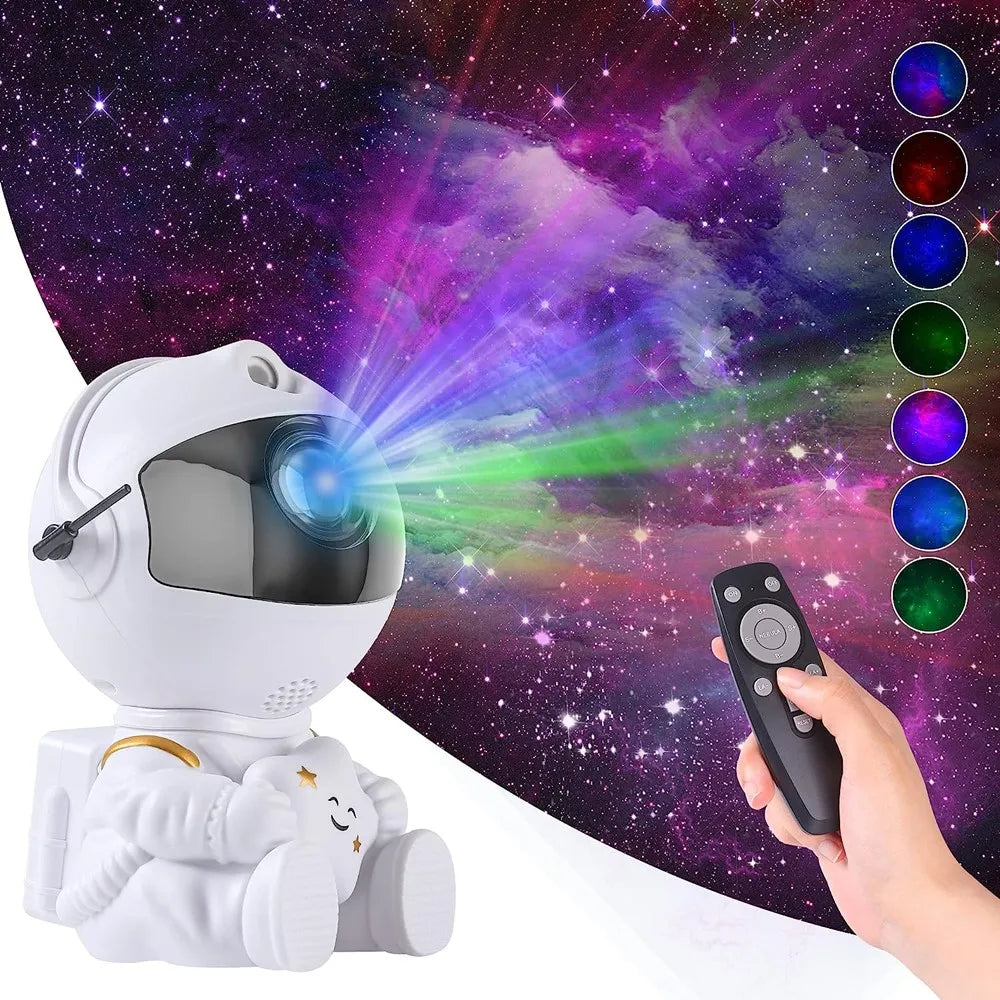 Rocket Astronaut Galaxy Projector Night Light
