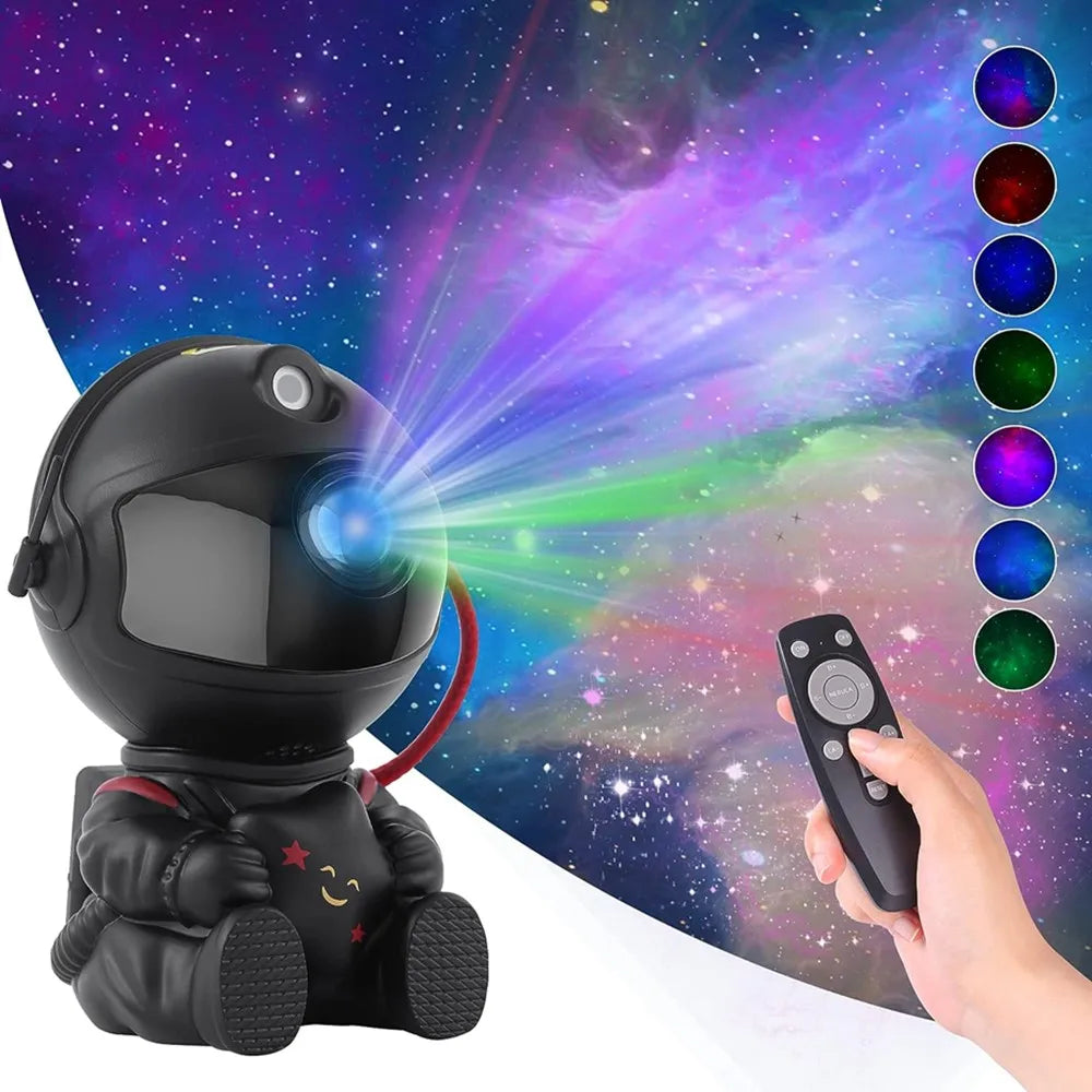 Rocket Astronaut Galaxy Projector Night Light