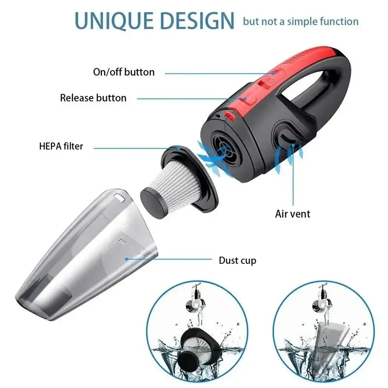 Handled Car Vacuum Cleaner