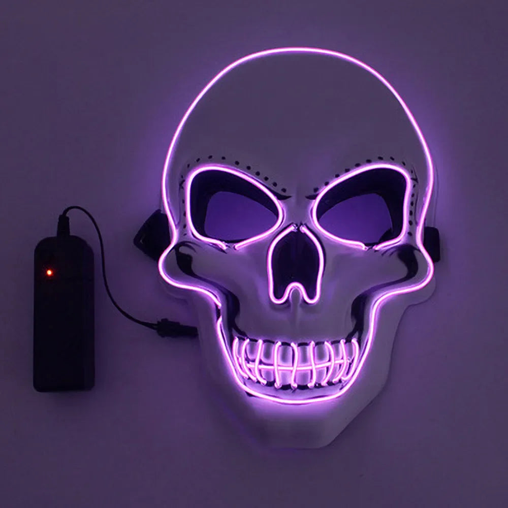 Halloween Horror Skull LED Light Mask