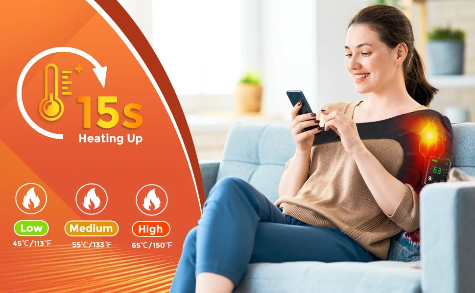 New Knee Massager Heating Vibration