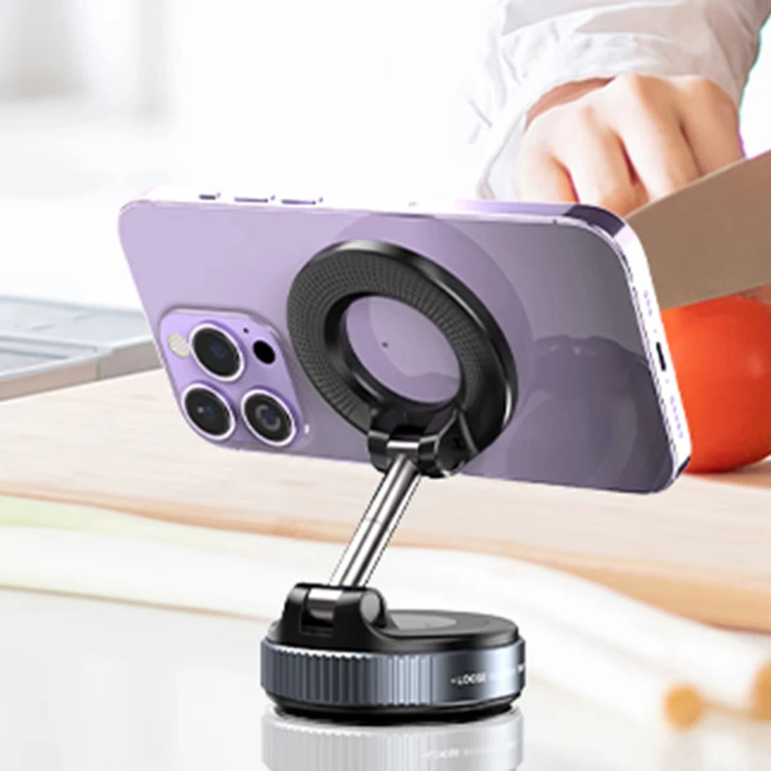 Car Phone Magnetic Stand Mechanical Vacuum Suction Cup