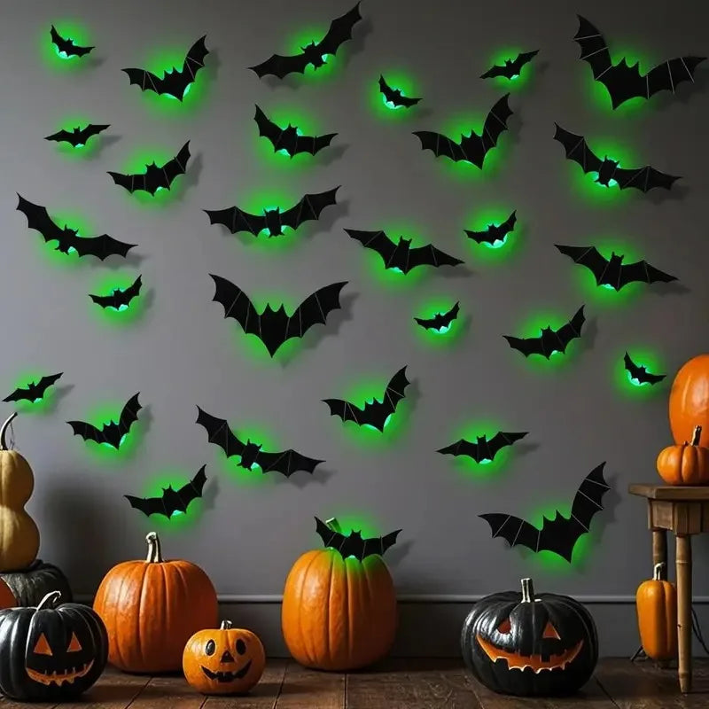 Halloween Decorations 3D Lighted Bats