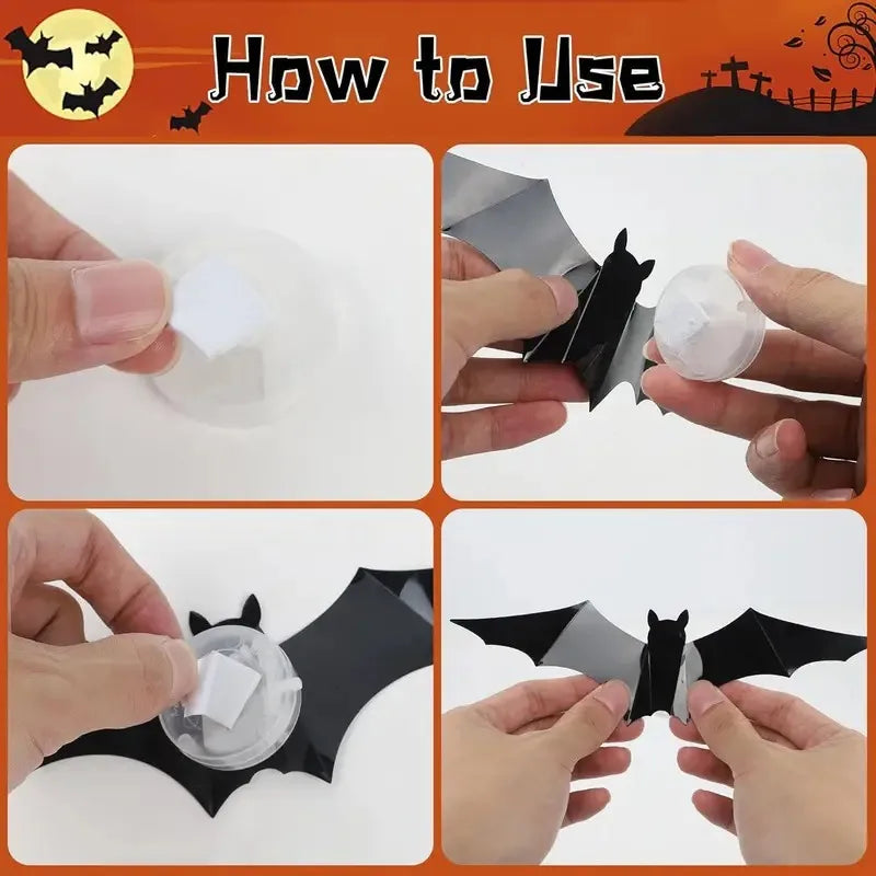 Halloween Decorations 3D Lighted Bats