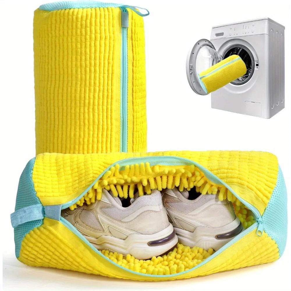Shoe washing bag