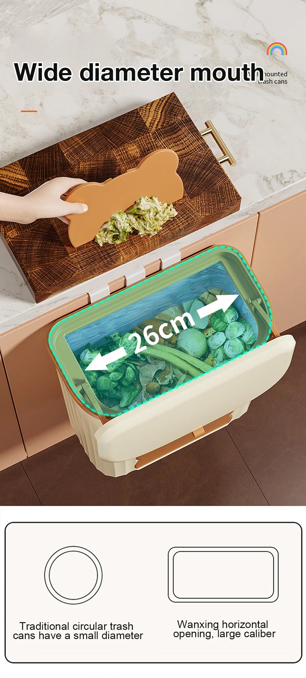 Wall Mounted Trash Can