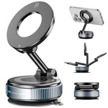 Car Phone Magnetic Stand Mechanical Vacuum Suction Cup