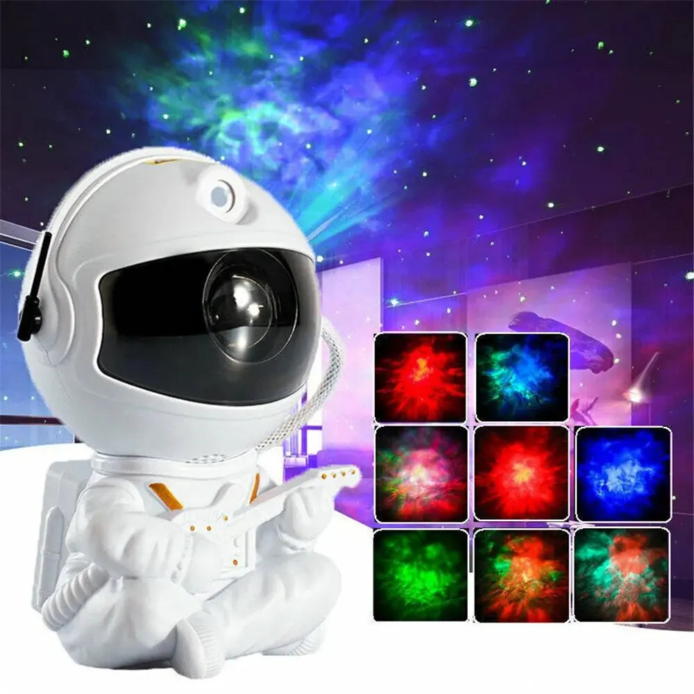 Rocket Astronaut Galaxy Projector Night Light