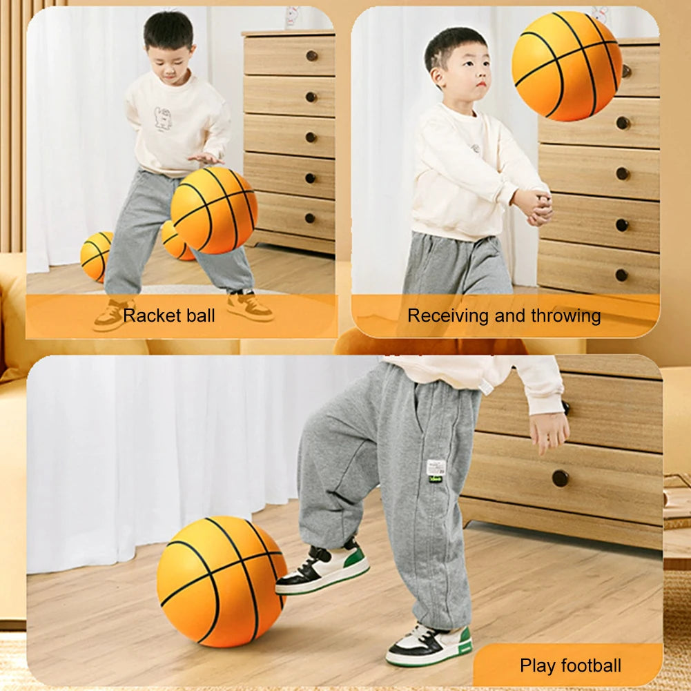 Silent indoor training basketball