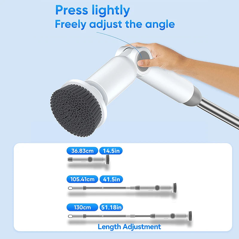 8-in-1 Electric Spin Scrubber Wireless Cleaning Brush