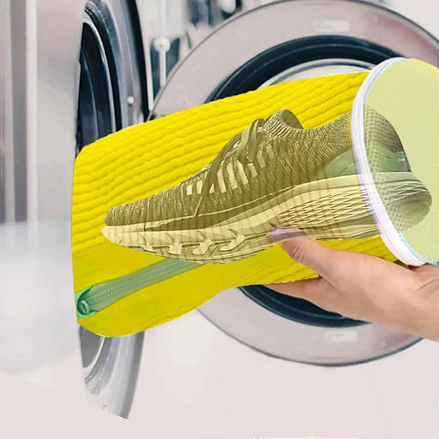 Shoe washing bag