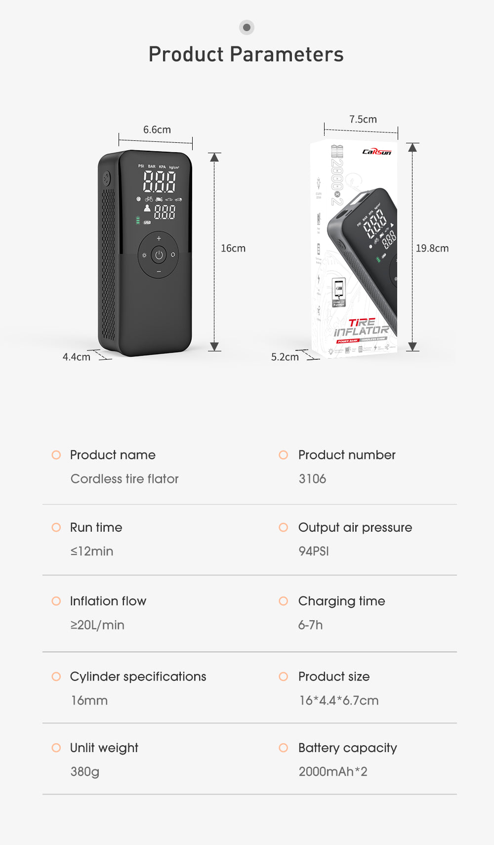 Digital Portable Tire Inflator