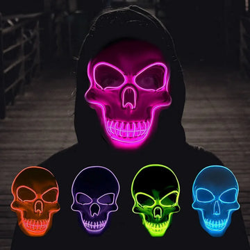 Halloween Horror Skull LED Light Mask