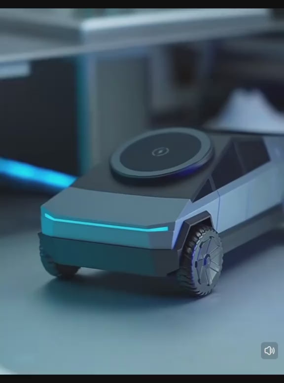 Multifunctional Desktop 3 in1 Motor Rotating Wireless Charging Station