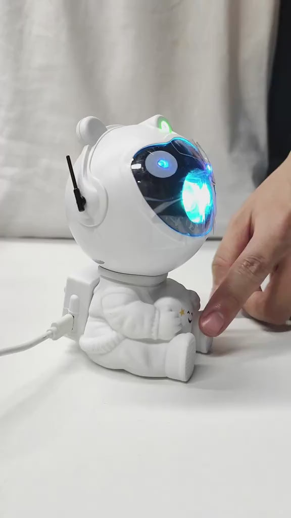 Rocket Astronaut Galaxy Projector Night Light